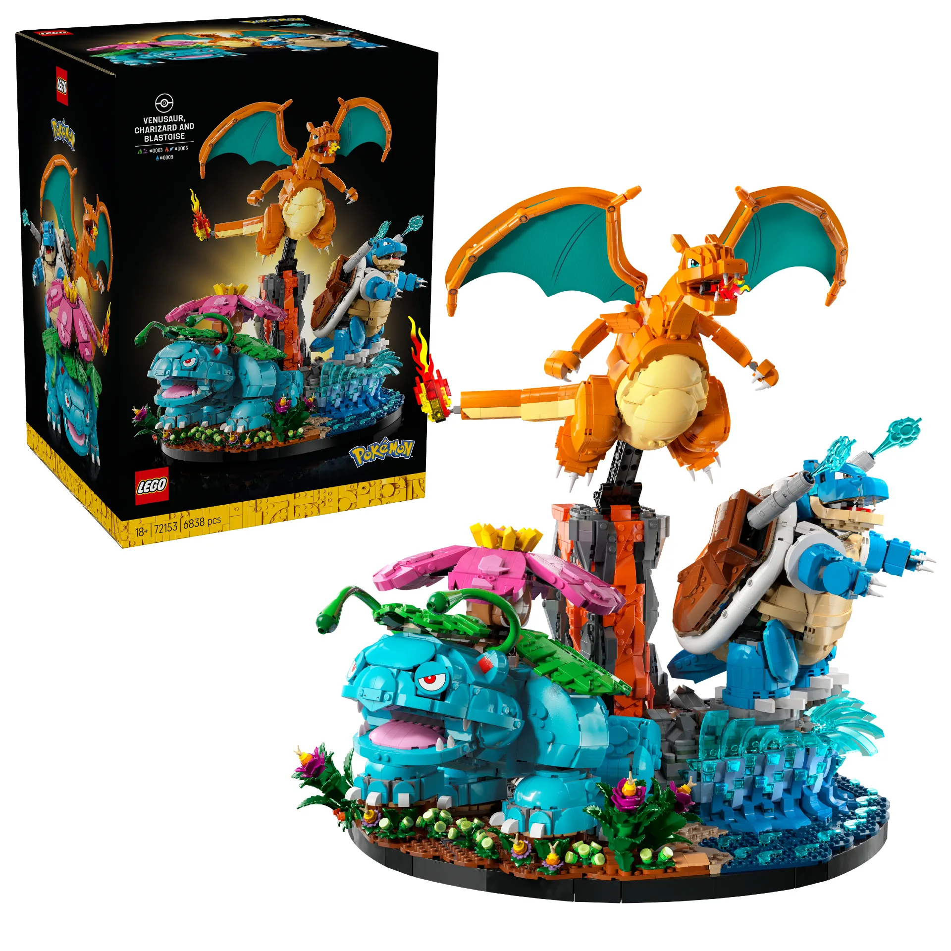 Lego Pokémon Sets Revealed Eevee Pikachu Blastoise Venasaur Charizard Price Release Date