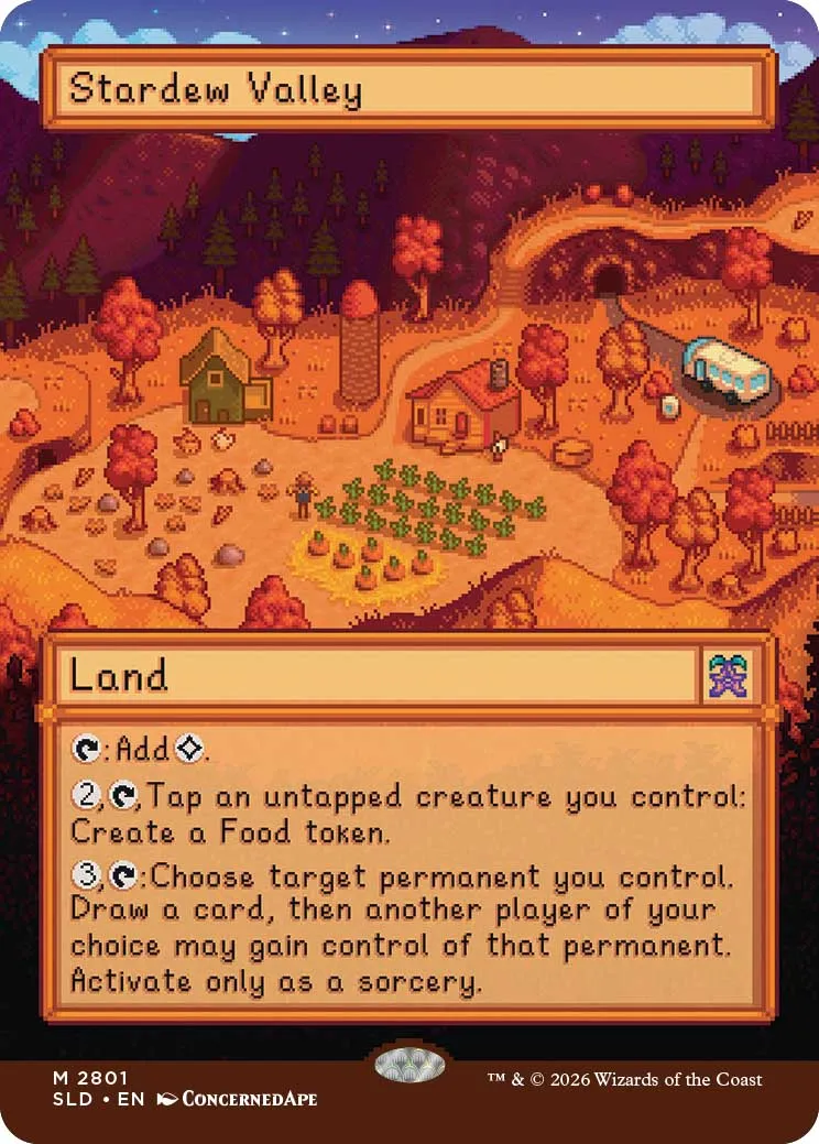 Stardew Valley Magic The Gathering Secret Lair Drop Foil Non-Foil July 27 Release Date