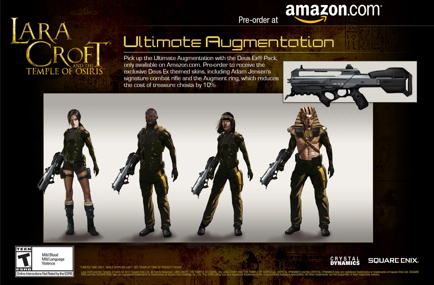 Lara Croft And Crew Get Preorder Costumes Inspired By Deus Ex, Hitman