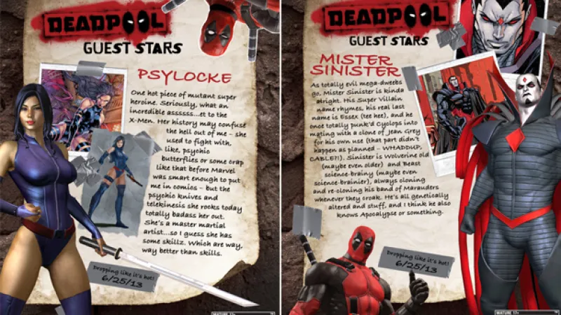Psylocke And Mister Sinister Making Appearances In Deadpool - Game Informer