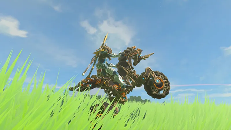 Sick Stunts On Zelda: Breath Of The Wild's New Motorcycle - Game Informer
